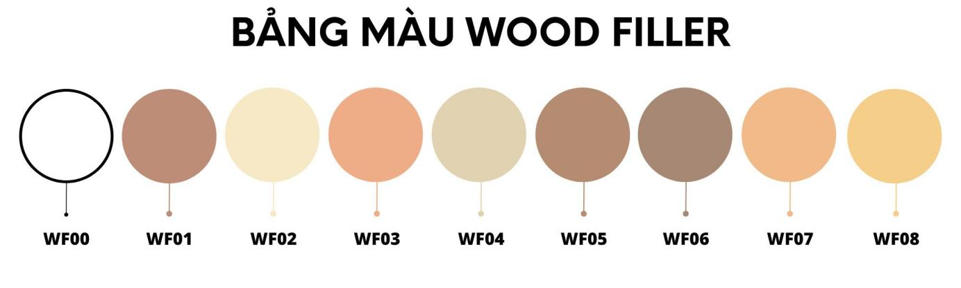 Bảng màu Lotus Wood Filler