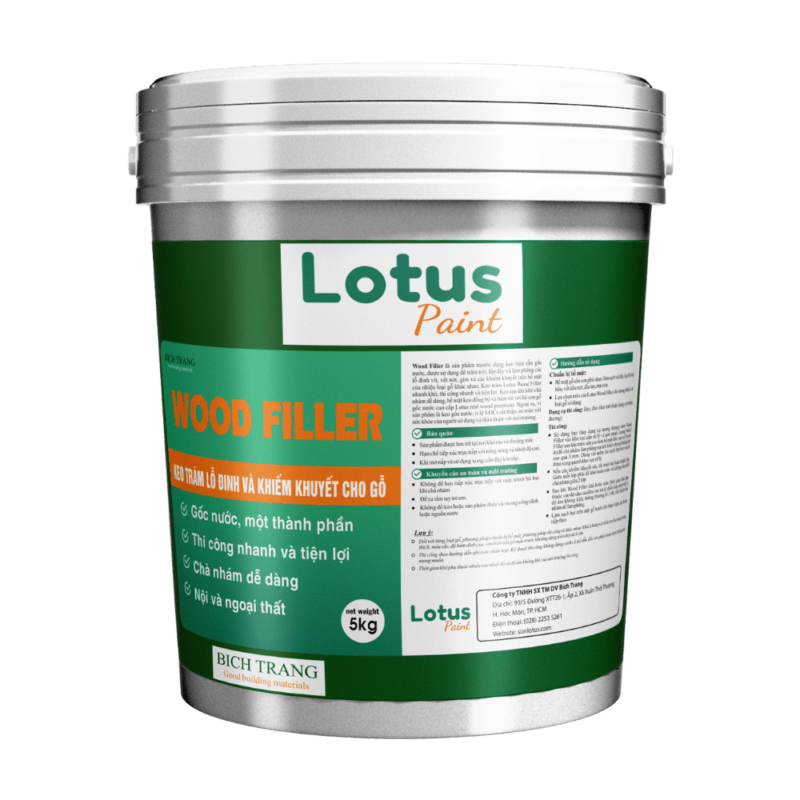 Keo Trám Trét Lỗ Đinh Và Xử Lý Khiếm Khuyết Lotus Filler