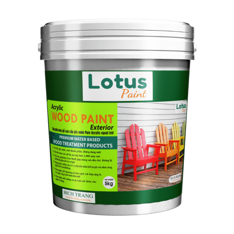 Sơn phủ màu gỗ cao cấp Lotus Wood Paint - exterior