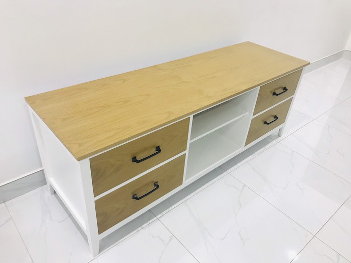 Sản phẩm sử dụng phương pháp phun màu trực tiếp lên gỗ
