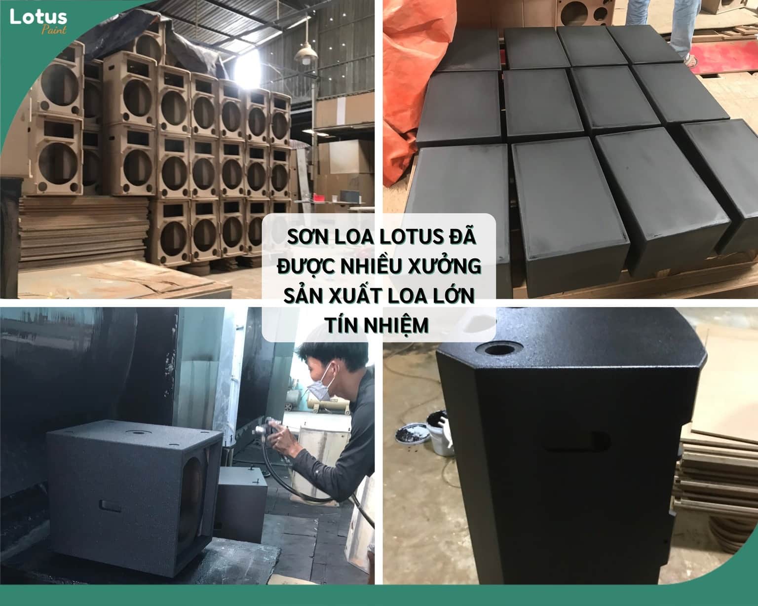Sơn loa Lotus Speaker Paint được nhiều đơn vị sản xuất loa đón nhận