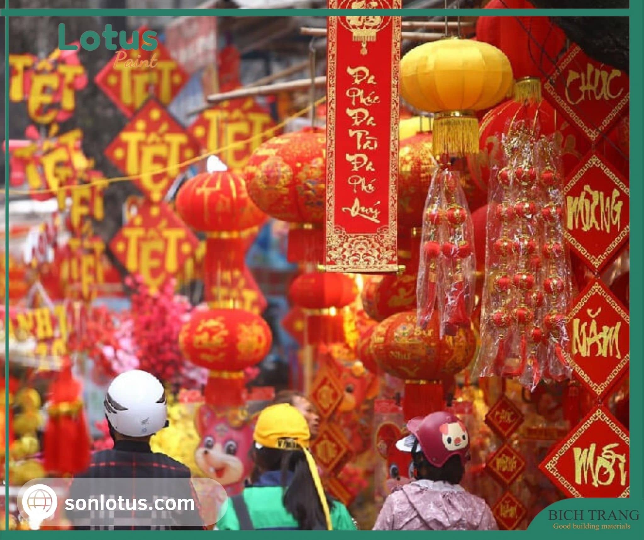 Cùng Sơn Lotus trang trí tết