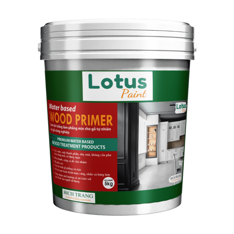 Sơn lót trắng cho gỗ Lotus Wood Primer