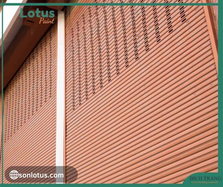 Nhà sử dụng sơn kim loại hiệu ứng giả gỗ