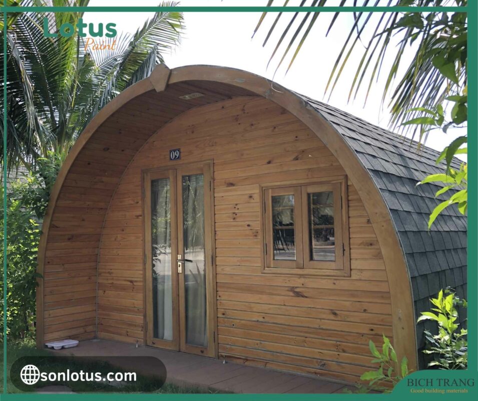 Nhà bungalow lắp ghép mái vòm